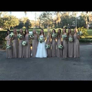 Sequence bridesmaid dress